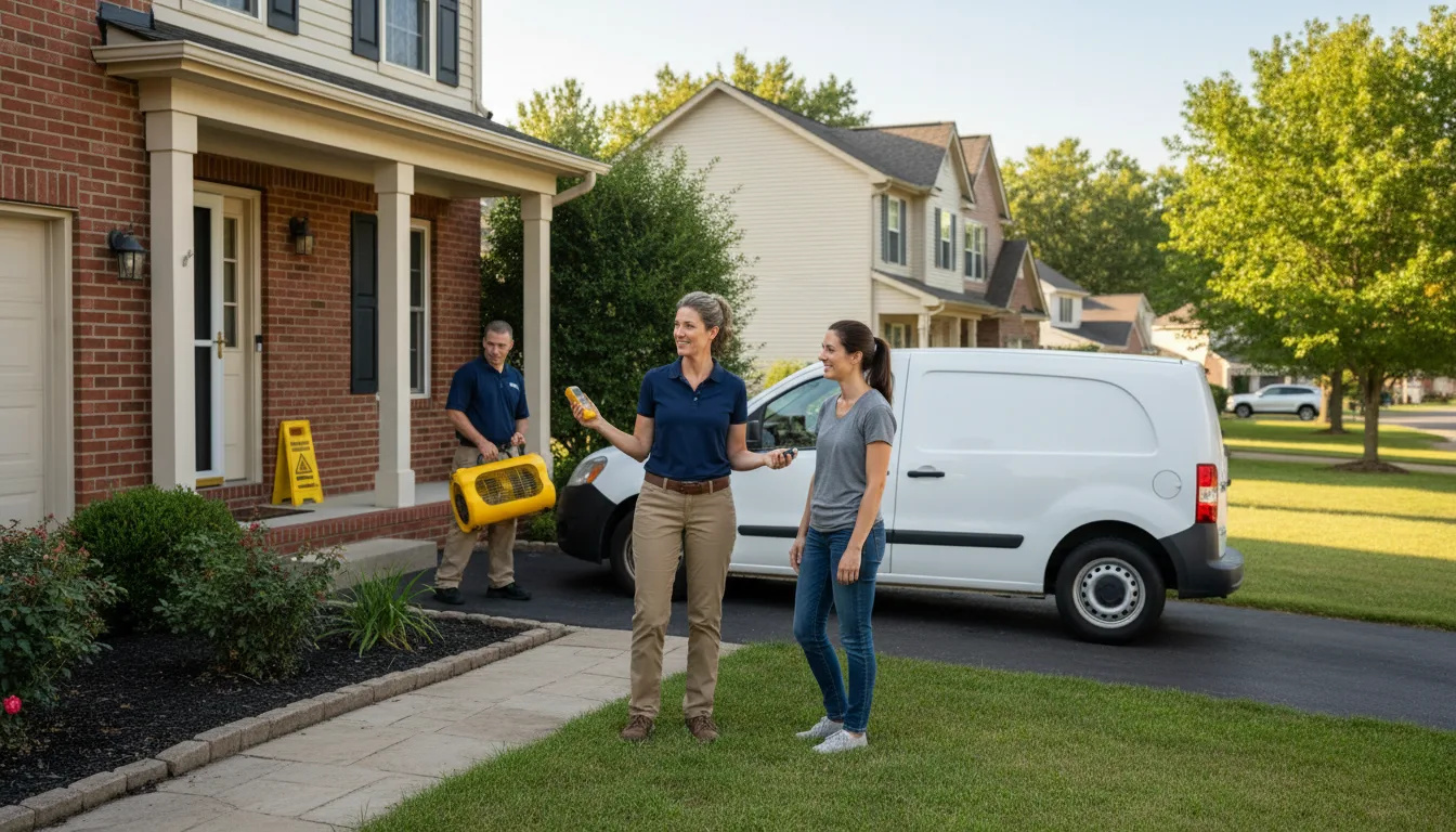 Residential water damage restoration in Ruskin, NE